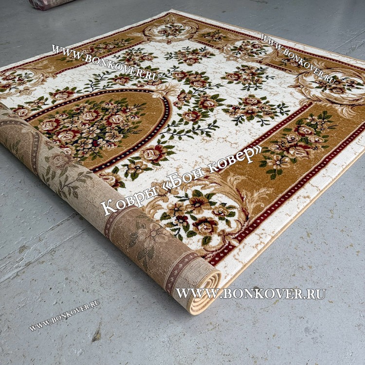 Ковер для гостиной дизайн 25486 New 2 Бежевый